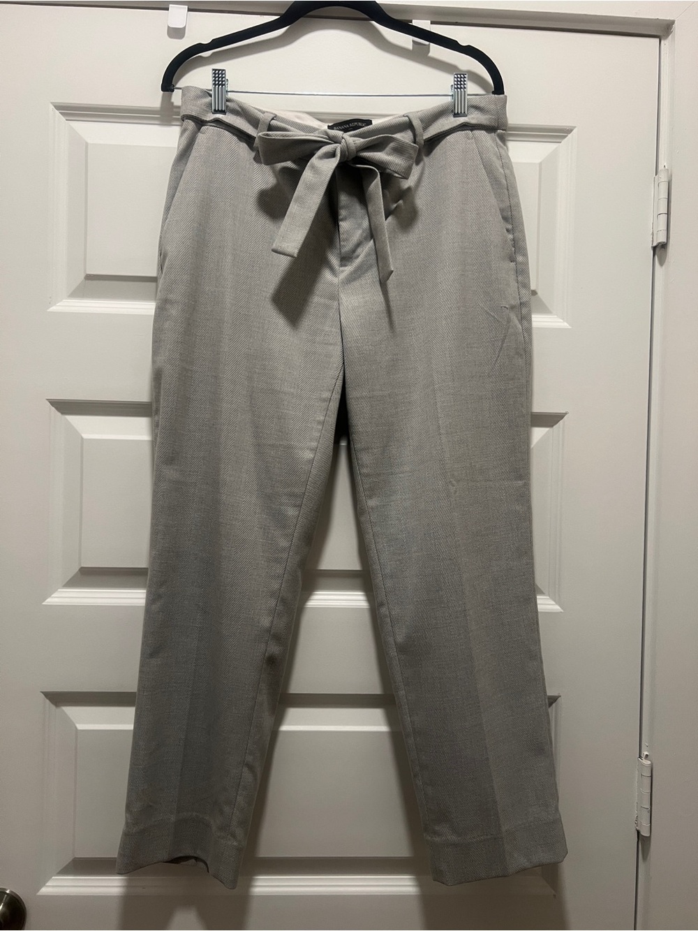 Banana Republic Avery Tie-Waist Slacks